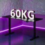 Bureau assis-debout électrique 180×80 cm 4 pieds