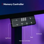 Bureau assis-debout électrique 180×80 cm 4 pieds