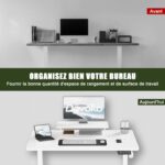 Bureau assis-debout électrique 200×80 cm avec support d’écran