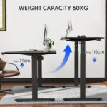 Bureau assis-debout électrique 160×80 cm