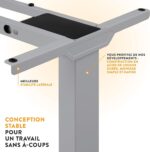 Bureau assis-debout électrique 160×80 cm