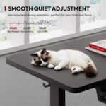 Bureau assis-debout électrique 180×80 cm 4 pieds