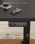 Bureau assis-debout électrique 200×80 cm avec support d’écran