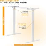 Bureau assis-debout électrique 160×80 cm