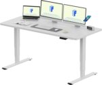 Bureau assis-debout électrique 180×80 cm double moteur USB 45 W