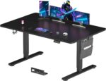 Bureau assis-debout électrique 180×80 cm 4 pieds