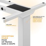 Bureau assis-debout électrique 160×80 cm