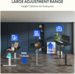 Bureau assis-debout électrique 160×80 cm