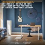 Bureau assis-debout électrique 160×80 cm