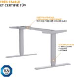 Bureau assis-debout électrique 160×80 cm