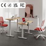 Bureau assis-debout électrique 180×80 cm 4 pieds