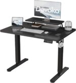 Bureau assis-debout électrique 200×80 cm avec support d’écran