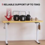 Bureau assis-debout électrique 180×80 cm 4 pieds