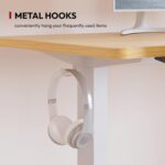 Bureau assis-debout électrique 180×80 cm 4 pieds