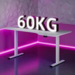 Bureau assis-debout électrique 180×80 cm 4 pieds