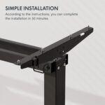 Bureau assis-debout électrique 160×80 cm