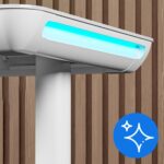 Bureau électrique réglable avec plateau verre 120×60 cm hauteur 72–118 cm et ports USB