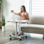 Bureau électrique réglable en hauteur AirLIFT 121×61 cm – verre trempé, 73–120 cm, 2 moteurs