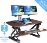 Bureau électrique réglable en hauteur AirLIFT 121×61 cm – verre trempé, 73–120 cm, 2 moteurs