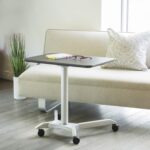 Bureau électrique réglable en hauteur AirLIFT 121×61 cm – verre trempé, 73–120 cm, 2 moteurs