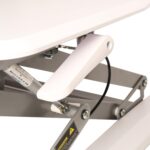 Bureau électrique réglable en hauteur AirLIFT 121×61 cm – verre trempé, 73–120 cm, 2 moteurs