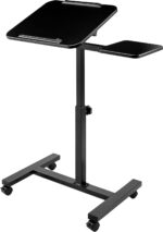 Bureau électrique réglable en hauteur AirLIFT 121×61 cm – verre trempé, 73–120 cm, 2 moteurs