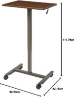 Bureau électrique réglable en hauteur AirLIFT 121×61 cm – verre trempé, 73–120 cm, 2 moteurs