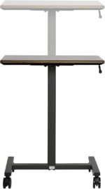 Bureau électrique réglable en hauteur AirLIFT 121×61 cm – verre trempé, 73–120 cm, 2 moteurs