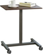 Bureau électrique réglable en hauteur AirLIFT 121×61 cm – verre trempé, 73–120 cm, 2 moteurs