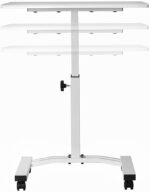 Bureau électrique réglable en hauteur AirLIFT 121×61 cm – verre trempé, 73–120 cm, 2 moteurs