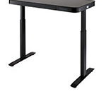 Bureau électrique réglable en hauteur AirLIFT 121×61 cm – verre trempé, 73–120 cm, 2 moteurs