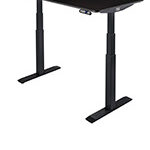 Bureau électrique réglable en hauteur AirLIFT 121×61 cm – verre trempé, 73–120 cm, 2 moteurs