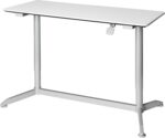 Bureau électrique réglable en hauteur AirLIFT 121×61 cm – verre trempé, 73–120 cm, 2 moteurs