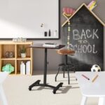 Bureau électrique réglable en hauteur AirLIFT 121×61 cm – verre trempé, 73–120 cm, 2 moteurs