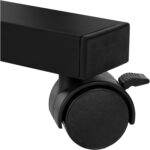 Bureau électrique réglable en hauteur AirLIFT 121×61 cm – verre trempé, 73–120 cm, 2 moteurs