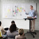 Bureau électrique réglable en hauteur AirLIFT 121×61 cm – verre trempé, 73–120 cm, 2 moteurs