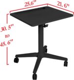 Bureau électrique réglable en hauteur AirLIFT 121×61 cm – verre trempé, 73–120 cm, 2 moteurs