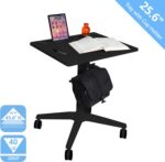 Bureau électrique réglable en hauteur AirLIFT 121×61 cm – verre trempé, 73–120 cm, 2 moteurs