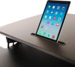 Bureau électrique réglable en hauteur AirLIFT 121×61 cm – verre trempé, 73–120 cm, 2 moteurs