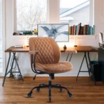 Chaise de bureau YFO cuir PU gris soutien lombaire réglable 136 kg