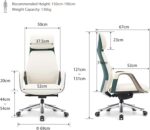 Chaise de bureau EUREKA ERGONOMIC beige inclinaison 90° à 139°