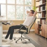 Chaise de bureau EUREKA ERGONOMIC beige inclinaison 90° à 139°