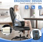 Chaise de bureau bascule 90–115° accoudoirs rabattables