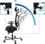 Chaise de bureau Bicolore High mécanisme Donati accoudoirs 4D