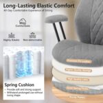 Chaise de bureau YFO cuir PU gris soutien lombaire réglable 136 kg