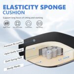 Chaise de bureau bascule 90–115° accoudoirs rabattables