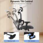 Chaise de bureau Vansalute dossier maille inclinaison 90–135°