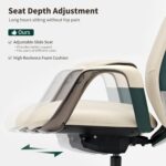 Chaise de bureau EUREKA ERGONOMIC beige inclinaison 90° à 139°