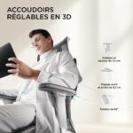 Chaise de bureau E3 Air avec soutien lombaire 3 zones