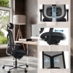 Chaise de bureau Bicolore High mécanisme Donati accoudoirs 4D